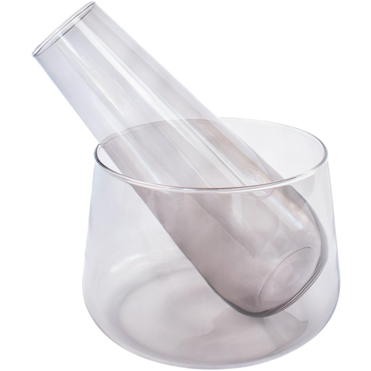 Cyan Design Water Drop Smoked Glass Decorative Bowl