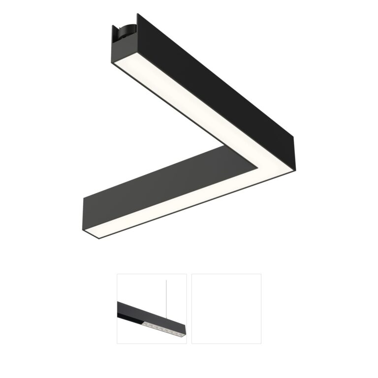ET2 Contemporary Lighting Continuum - Track Black LED Dimmable Track Light