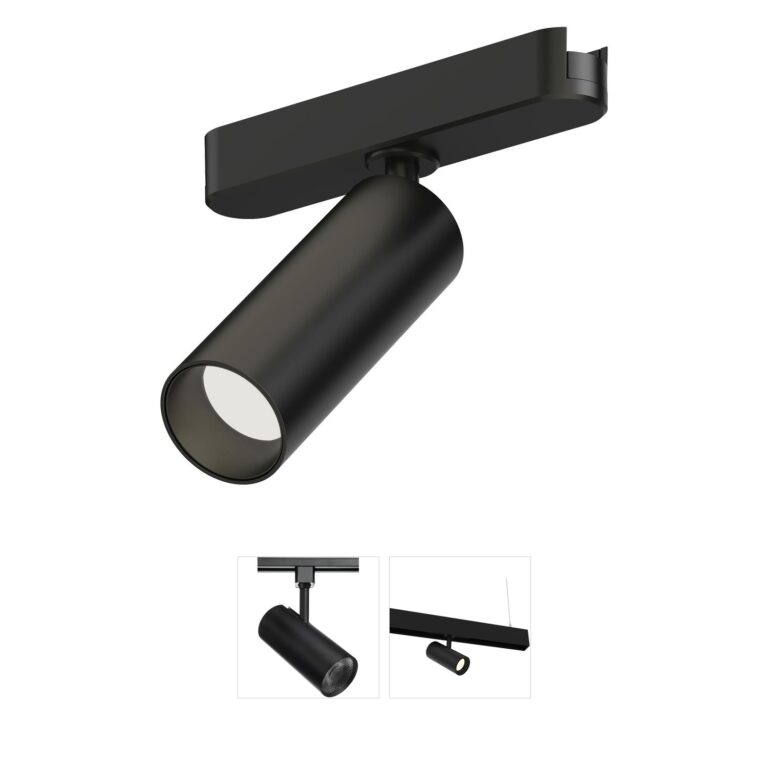 ET2 Contemporary Lighting Continuum - Track Black LED Aluminum Track Light