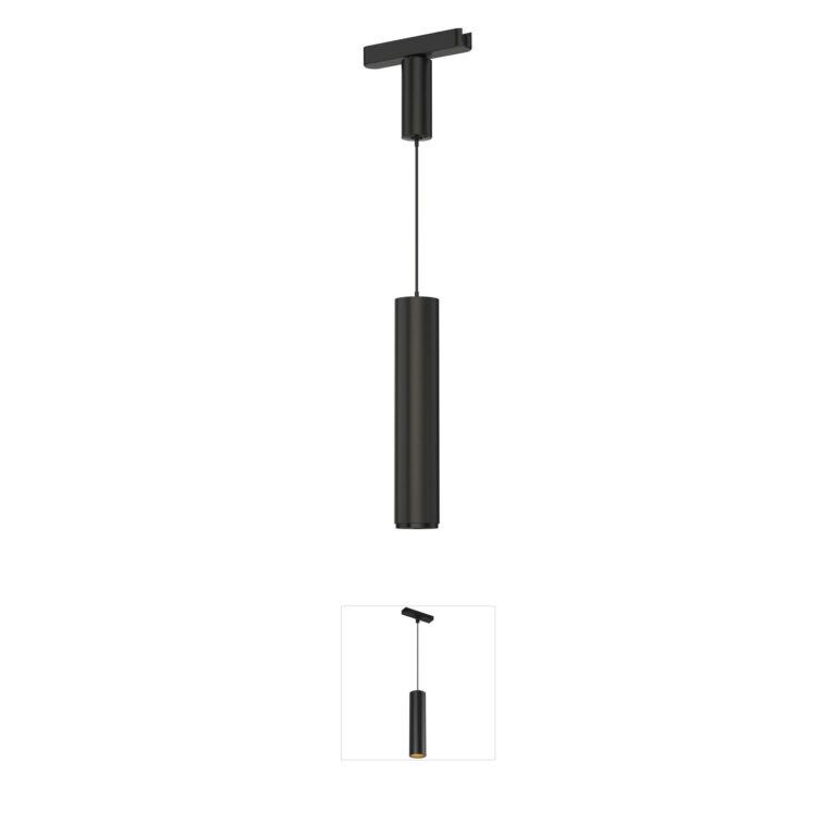 ET2 Continuum - Track Black Aluminum LED Tube Pendant