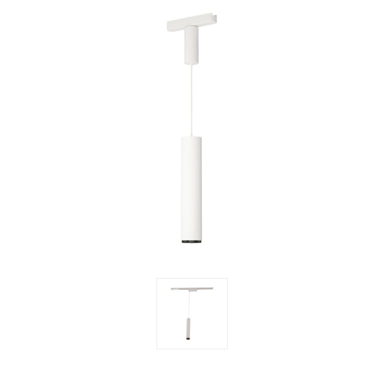 ET2 Continuum - Track White Aluminum LED Tube Pendant