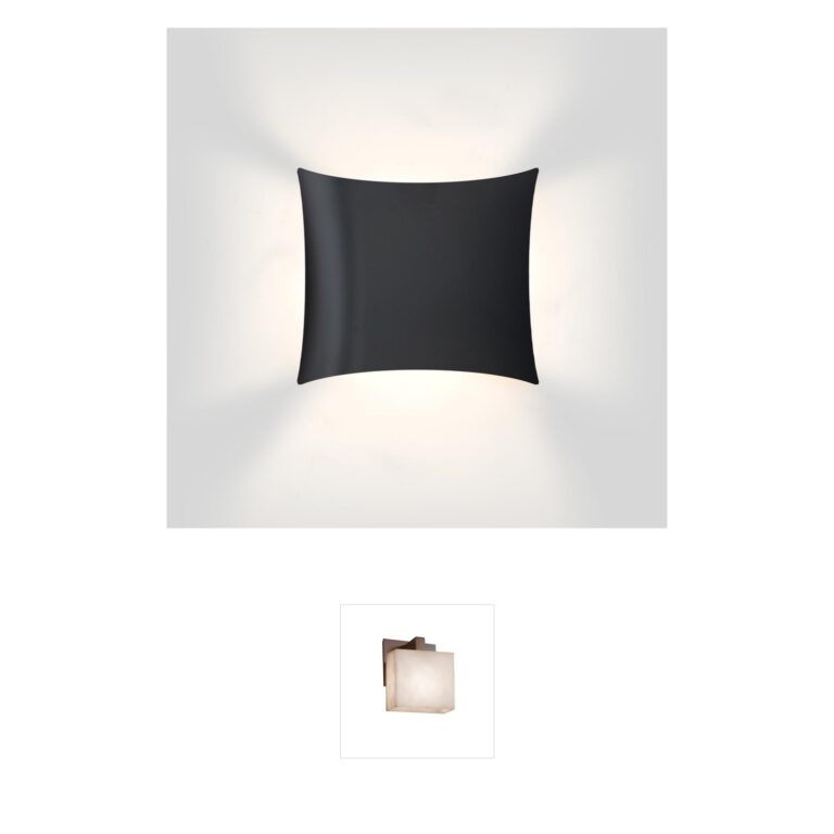 Besa Lighting Kite Black Aluminum LED Wall Sconce