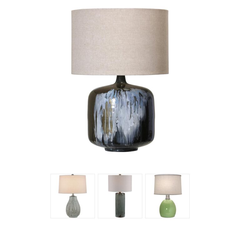 StyleCraft Home Collection Cameron Black Iron Table Lamp