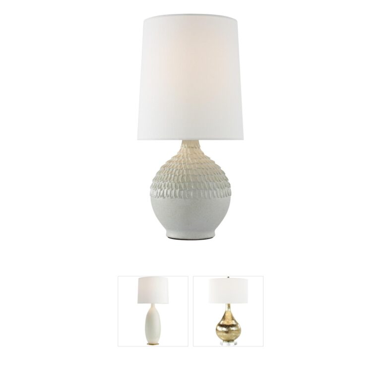 Visual Comfort Signature Collection AERIN Morava Hand Carved Table Lamp