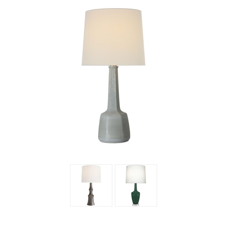 Visual Comfort Signature Collection Chapman & Myers Lerio Reactive Ceramic Table Lamp