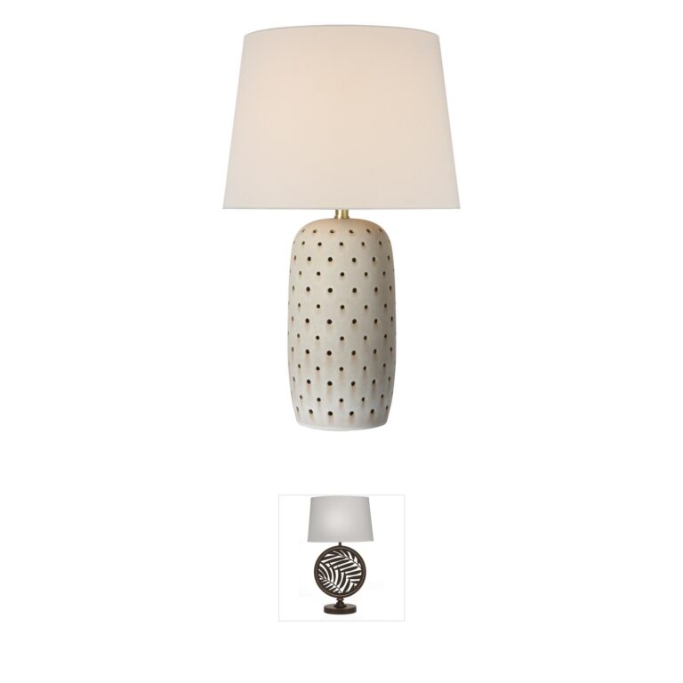 Visual Comfort Signature Collection Chapman & Myers Samara Dusted Stone Table Lamp