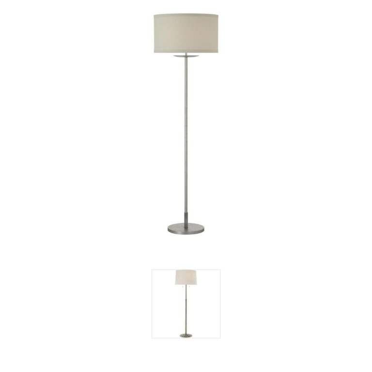 Visual Comfort Signature Collection kate spade new york Walker Burnished Silver Leaf Cordless Floor Lamp