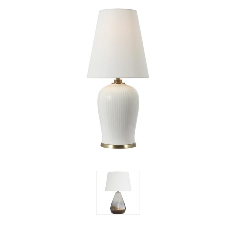 Visual Comfort Signature Collection Thomas O'Brien Opera Ivory Ceramic Table Lamp