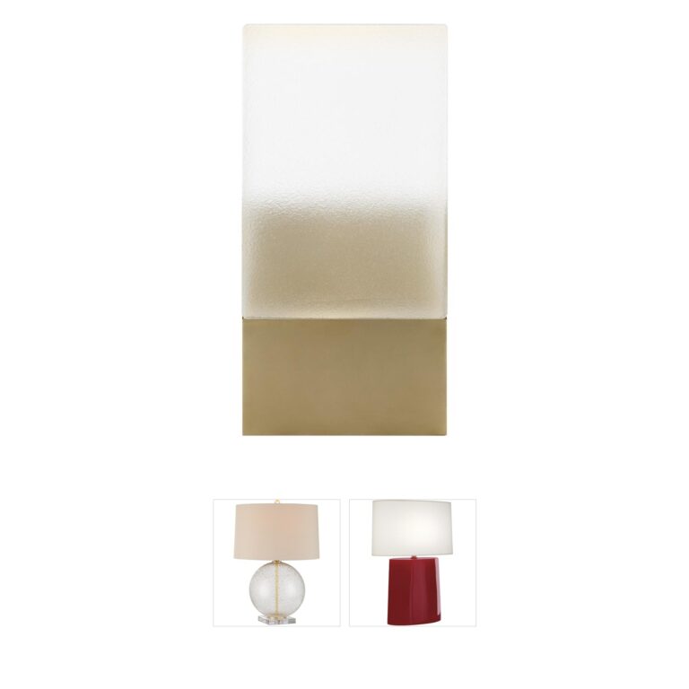 Visual Comfort Modern Kelly by Kelly Wearstler Pezzo Texture-Cast Glass Rechargeable Table Lamp