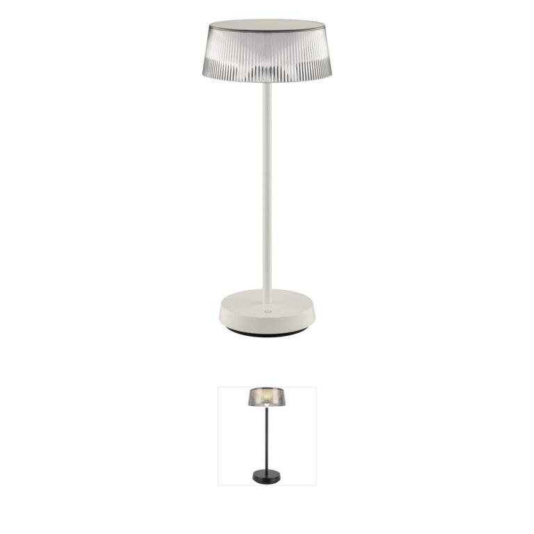 WAC Lighting Crystal Aluminum Rechargeable LED Table Lamp