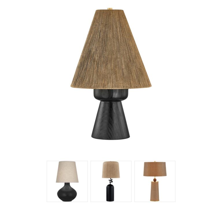 Hudson Valley Lighting Mannsville Wood & Jute Table Lamp