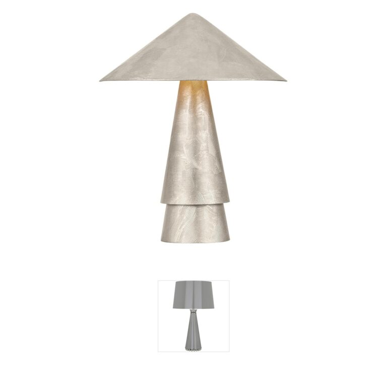 Hudson Valley Lighting Foxton Warm Silver Leaf Iron Table Lamp