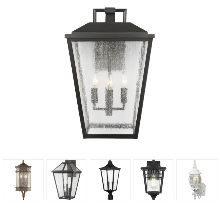 Visual Comfort Studio Collection Drew & Jonathan Kennewick 4-Light Aluminum Outdoor Wall Lantern