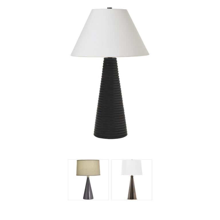Renwil Kailua Black Mango Wood Table Lamp