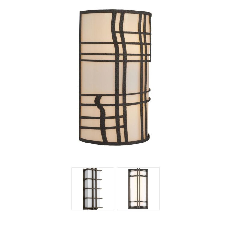 Arteriors Elmwood Aged Iron & Glass Outdoor Sconce