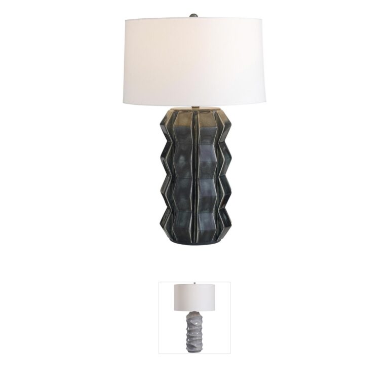 Arteriors Journey Ocean Reactive Ceramic Table Lamp