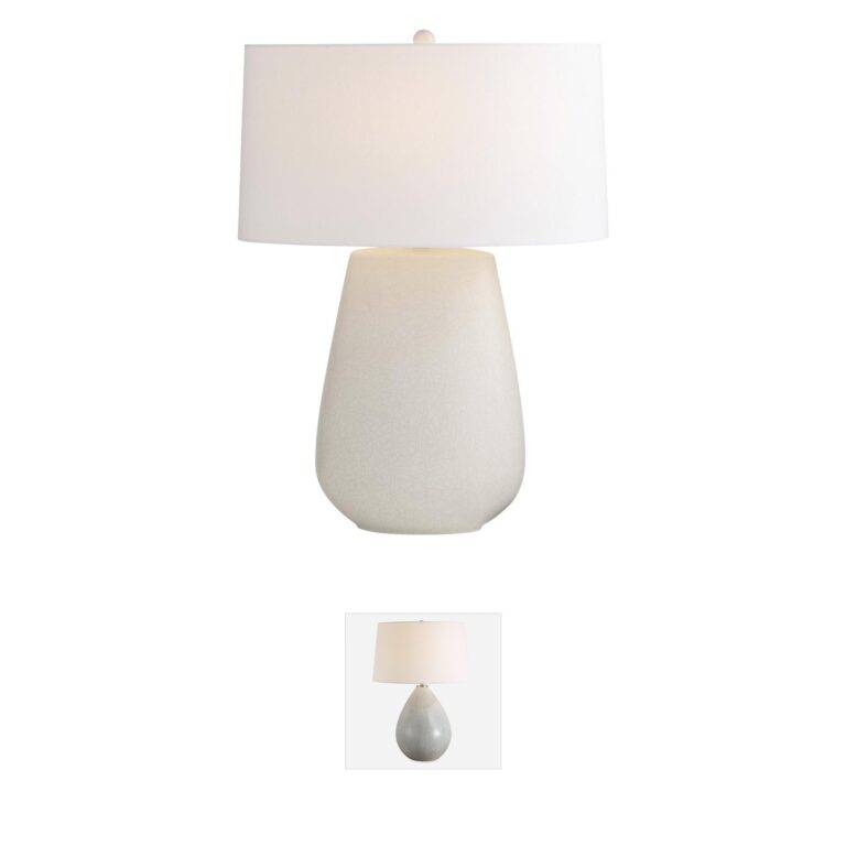 Arteriors Deagan Matte Ivory Ceramic Table Lamp