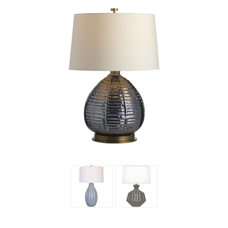 Arteriors Juliette Flint Luster Glass Table Lamp