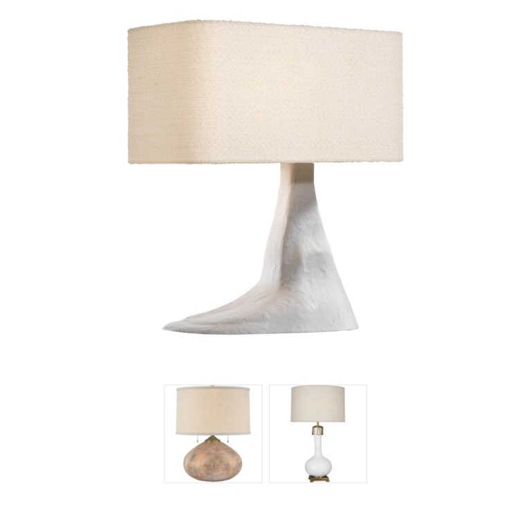 Visual Comfort Signature Collection Anne-Marie Barton Terra-Forma Plaster White Table Lamp