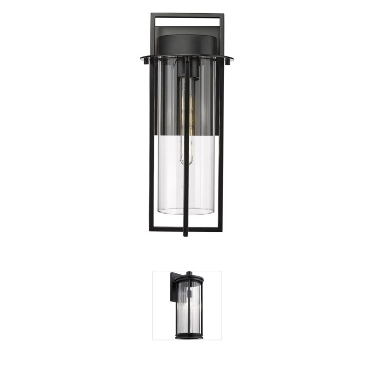 Millennium Lighting Russell Clear Glass Outdoor Wall Sconce