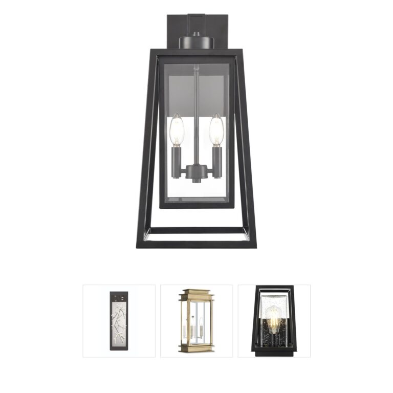 Millennium Lighting Denzell Steel and Clear Glass Outdoor Lantern Sconce