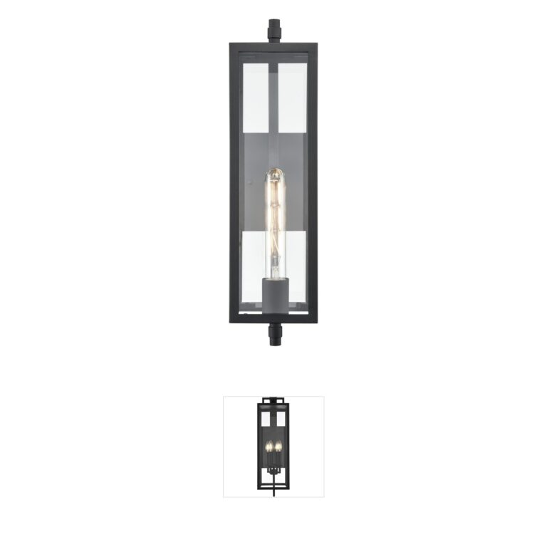 Millennium Lighting Messi 18-Inch Textured Black Outdoor Wall Sconce