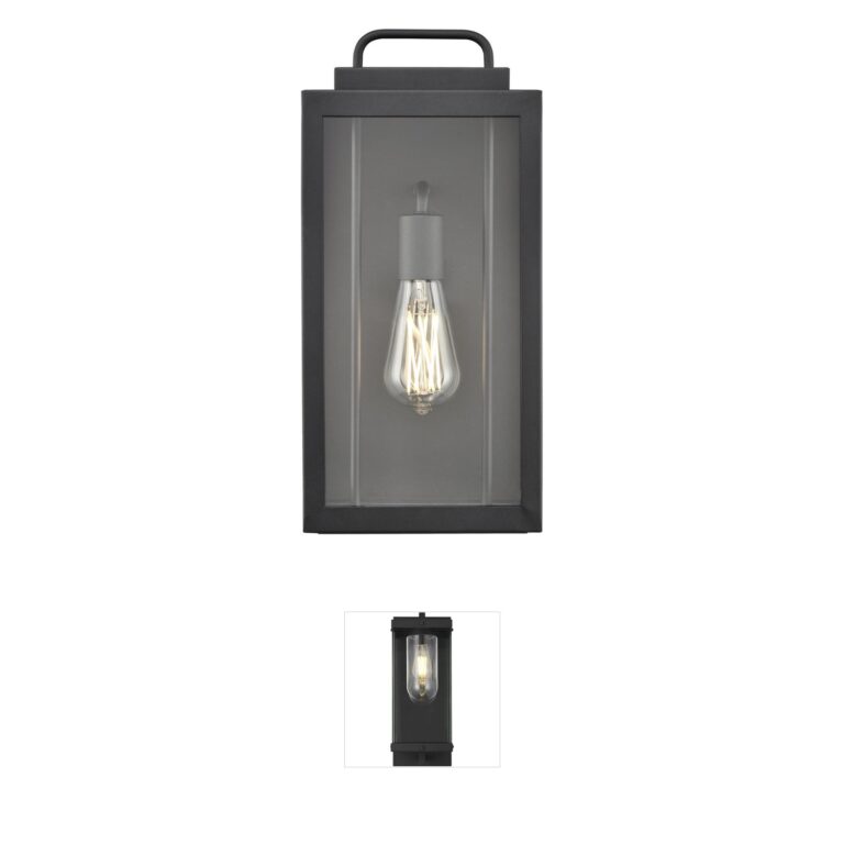 Millennium Lighting Gallatin Textured Black 1-Light Outdoor Sconce