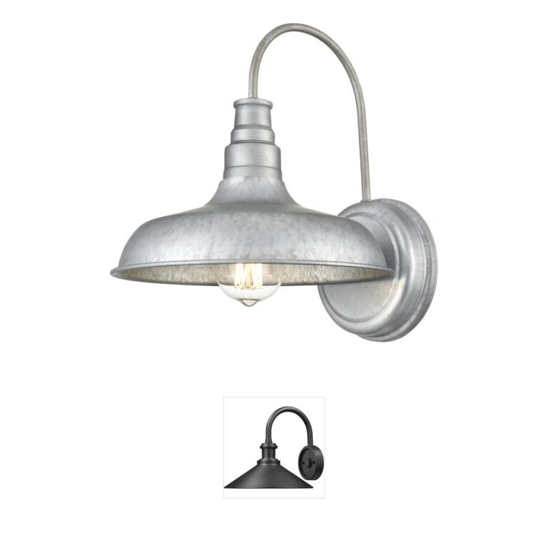 Millennium Lighting Milltown Galvanized Metal Outdoor Wall Sconce