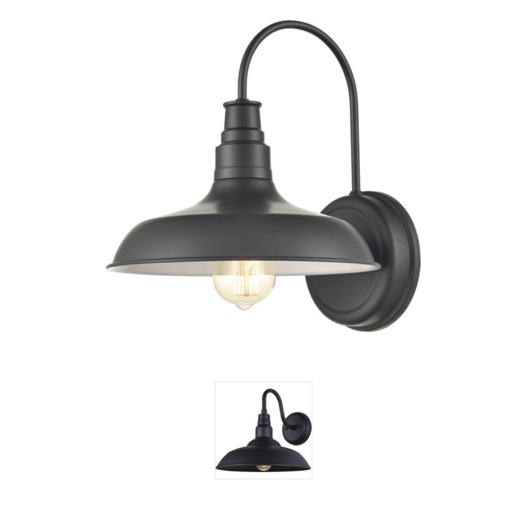 Millennium Lighting Milltown Powder Coated Black Outdoor Wall Sconce