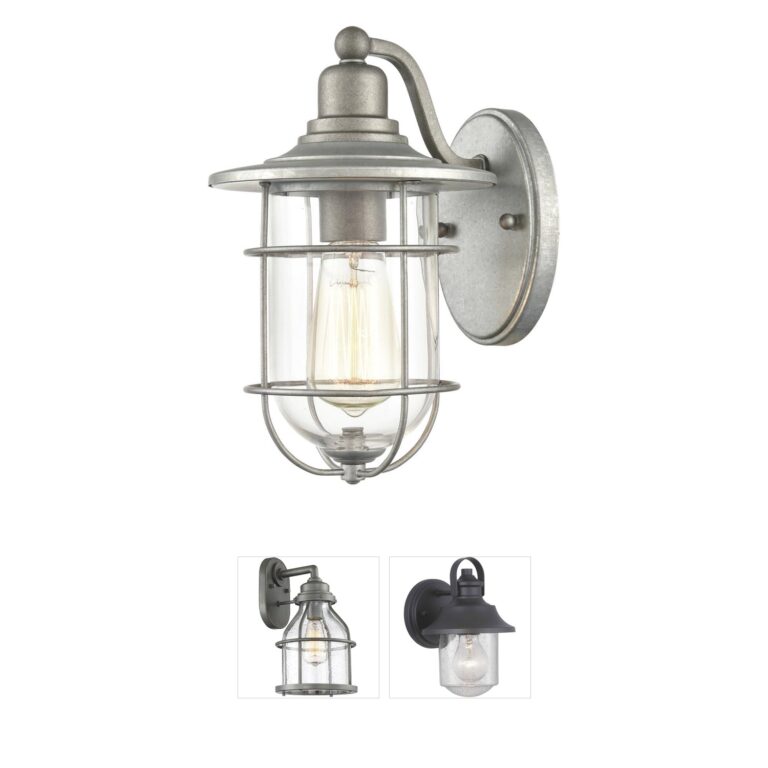 Millennium Lighting Milltown Galvanized 1-Light Outdoor Wall Sconce
