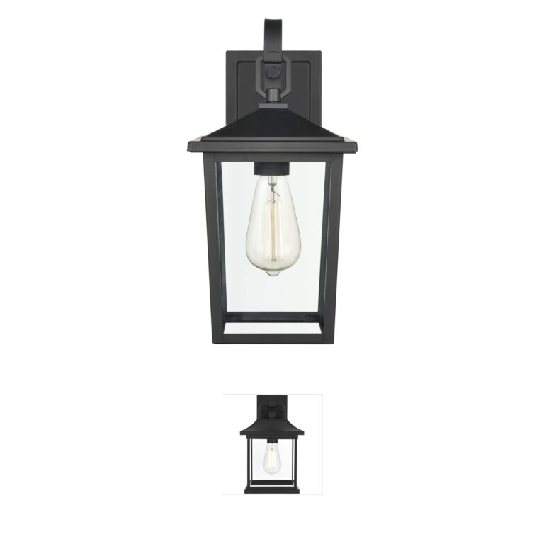 Millennium Lighting Fetterton Clear Glass Lantern Outdoor Wall Sconce