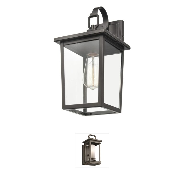Millennium Lighting Fetterton Powder Coated Bronze Outdoor Lantern Wall Sconce