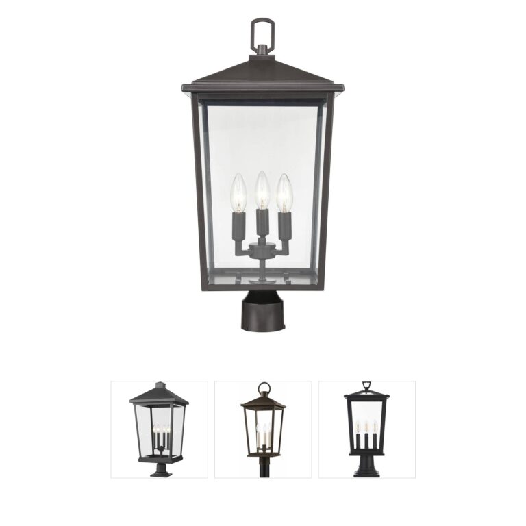 Millennium Lighting Fetterton 3-Light Bronze Outdoor Post Lantern