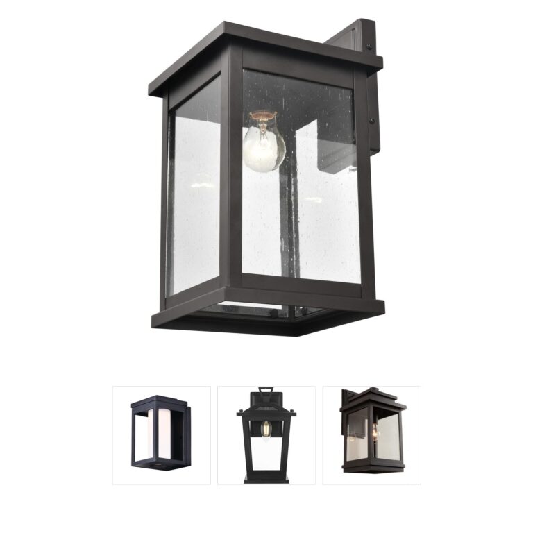 Millennium Lighting Bowton Clear Seeded Glass Outdoor Lantern Sconce