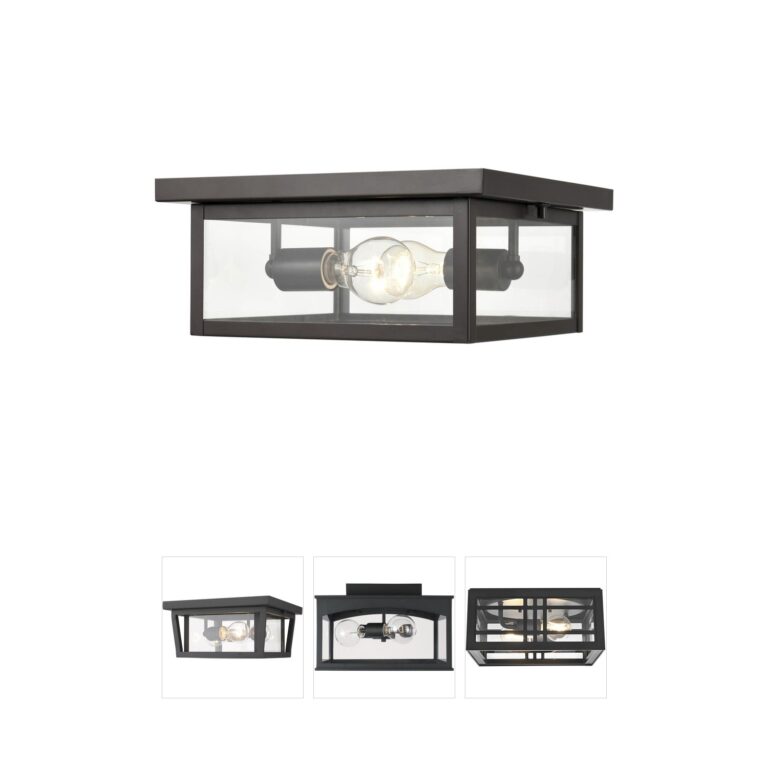 Millennium Lighting Evanton Powder Coated Bronze Outdoor Flush Mount