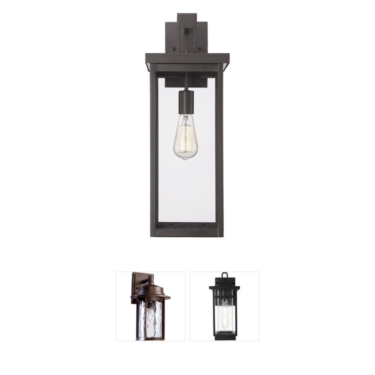 Millennium Lighting Barkeley Bronze Outdoor Wall Sconce with Clear Glass