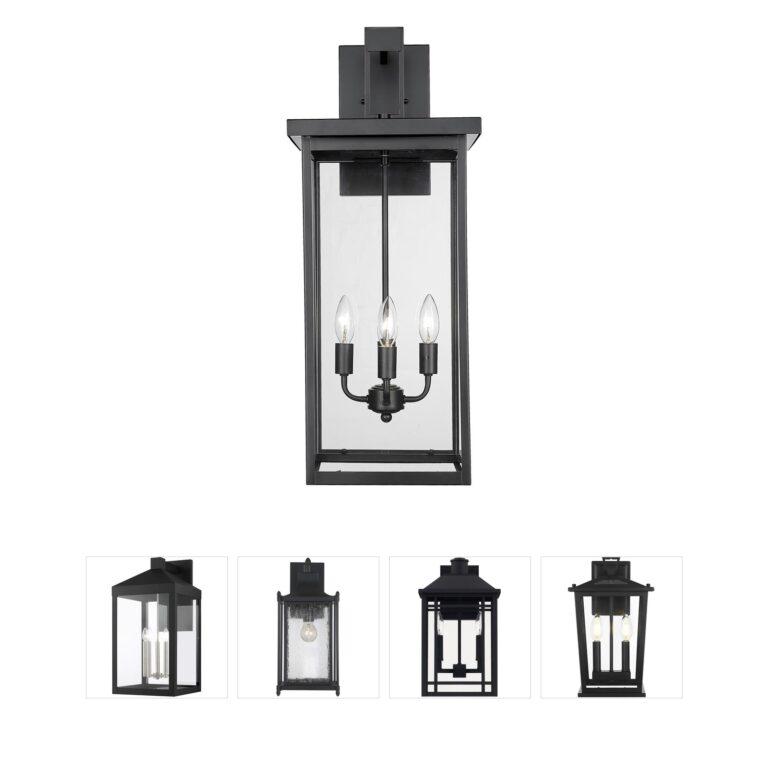Millennium Lighting Barkeley 4-Light Outdoor Wall Sconce with Clear Glass