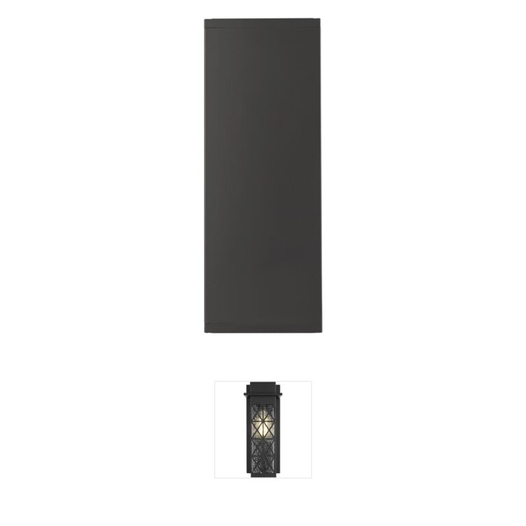 Millennium Lighting Vegas Powder Coated Black Outdoor Wall Sconce with Frosted Glass