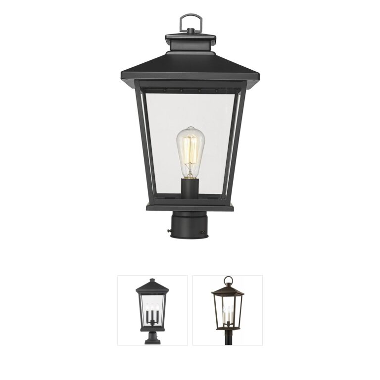 Millennium Lighting Bellmon Powder Coated Black Outdoor Post Lantern