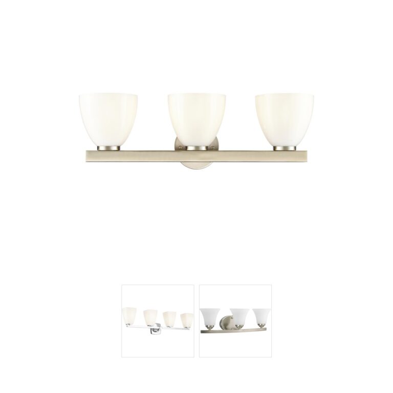 Millennium Lighting Apria 24-Inch 3-Light Modern Gold Vanity with Opal Glass