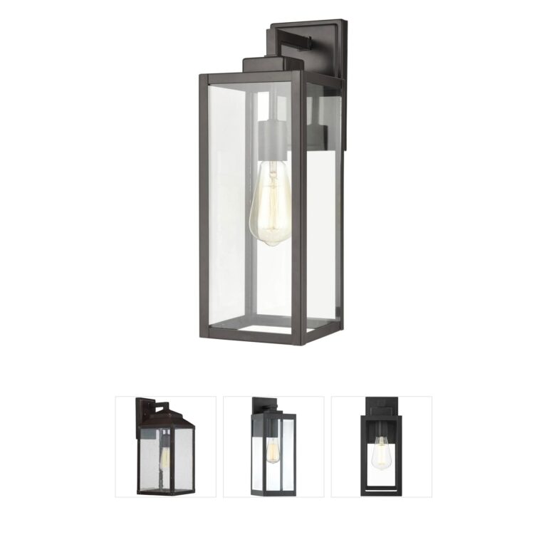 Millennium Lighting Atless Powder Coated Bronze Outdoor Wall Sconce with Clear Glass
