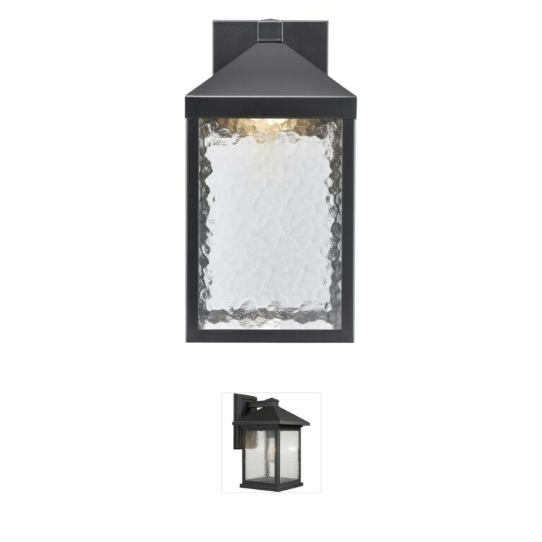 Millennium Lighting Aaron LED Outdoor Wall Sconce in Powder Coated Black
