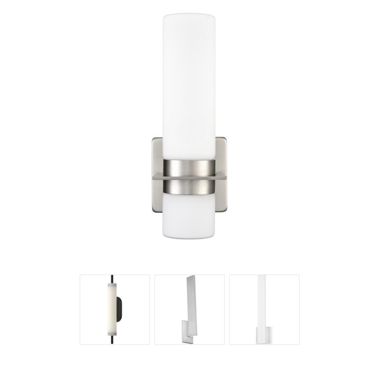 Millennium Lighting 79101 Selectable CCT LED Indoor Wall Sconce with White Glass