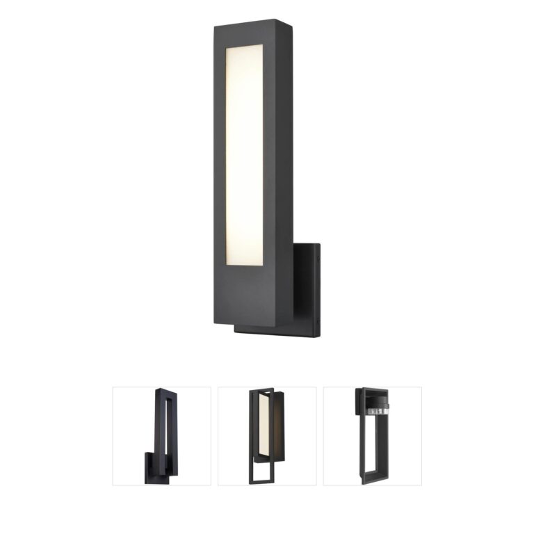 Millennium Lighting Amster 16-Inch Powder Coated Black LED Outdoor Wall Sconce