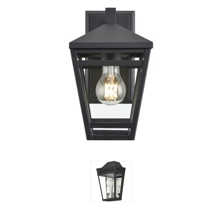 Millennium Lighting Seager Textured Black Aluminum Outdoor Lantern