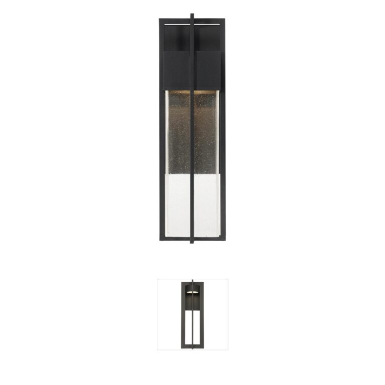 Millennium Lighting Kingler Integrated LED Outdoor Wall Sconce in Powder Coated Black