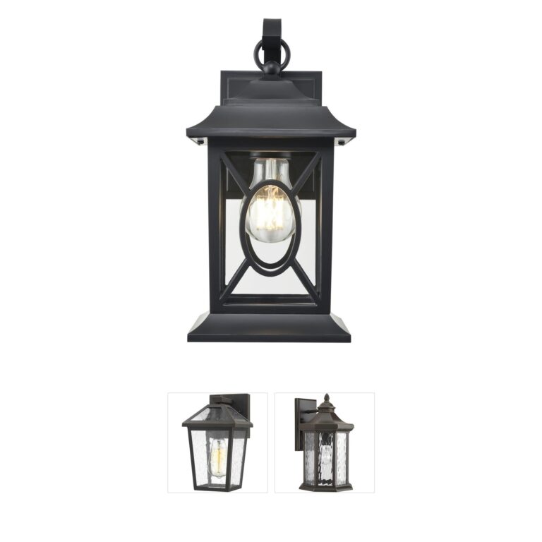 Millennium Lighting Allbert Powder Coated Black Aluminum Outdoor Wall Sconce