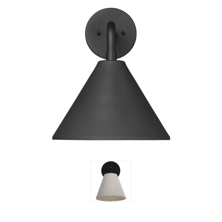 Millennium Lighting Axston Aluminum Cone Outdoor Wall Sconce
