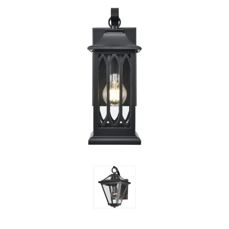 Millennium Lighting Mallorey Powder Coated Black Aluminum Outdoor Wall Lantern