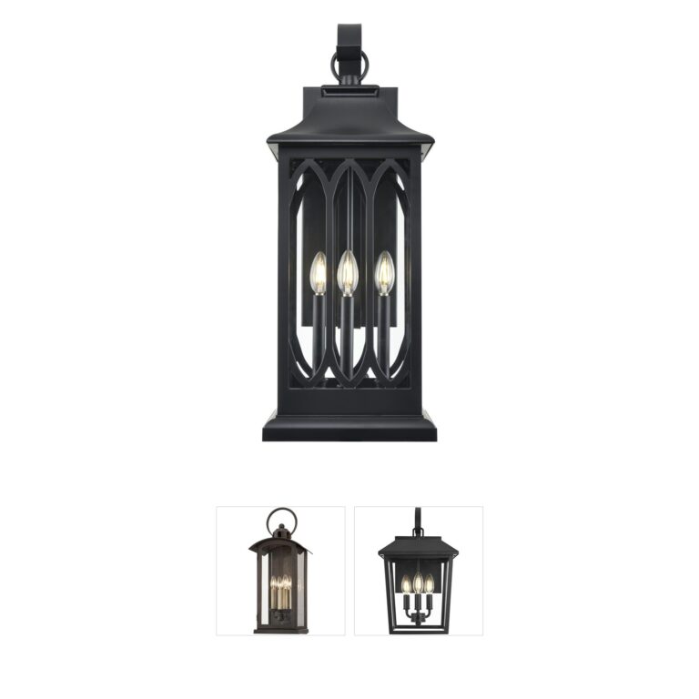 Millennium Lighting Mallorey Powder Coated Black Aluminum Outdoor Lantern